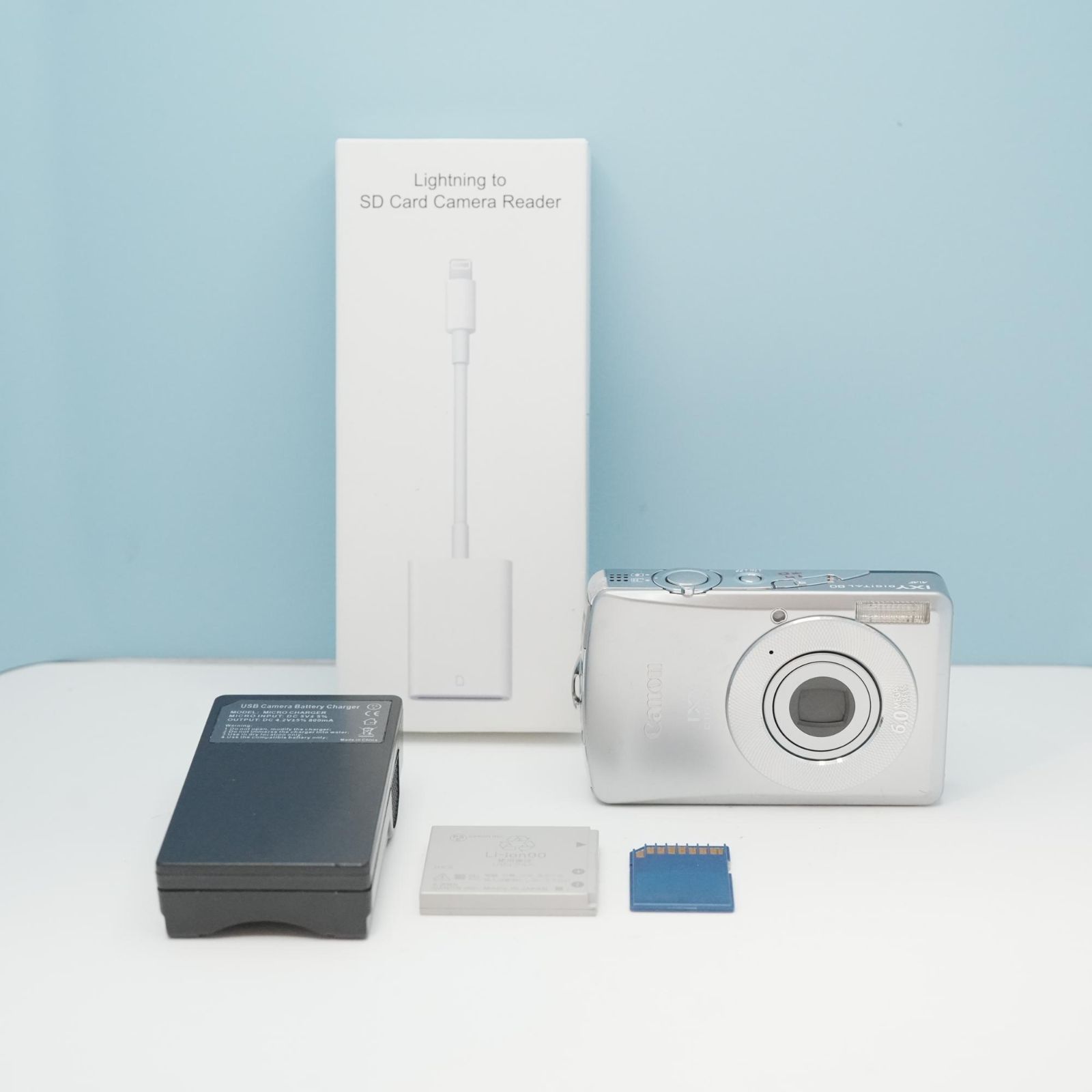 Canon IXY DIGITAL 80 デジカメ スマホ転送OK フルセット 美品 a5637