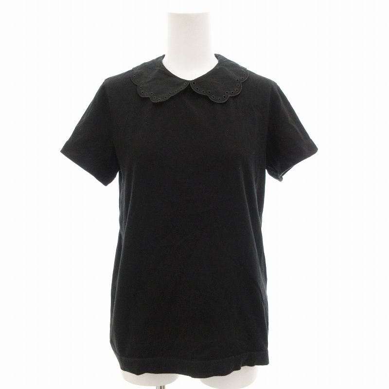 トリココムデギャルソン 丸襟 シャツ 黒 042 tricot COMME des GARCONS 