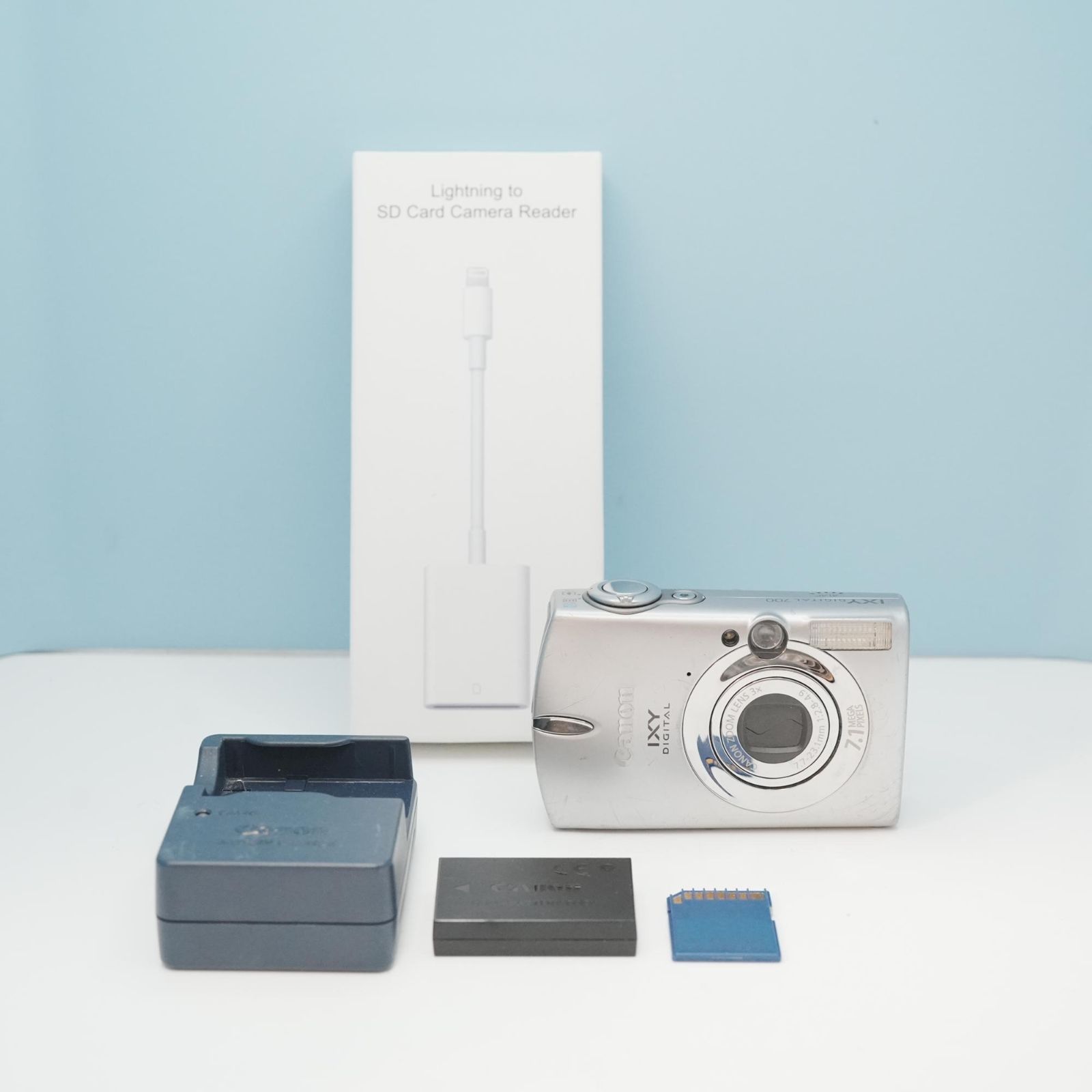 Canon IXY DIGITAL 700 デジカメ スマホ転送OK フルセット 美品 a5639 