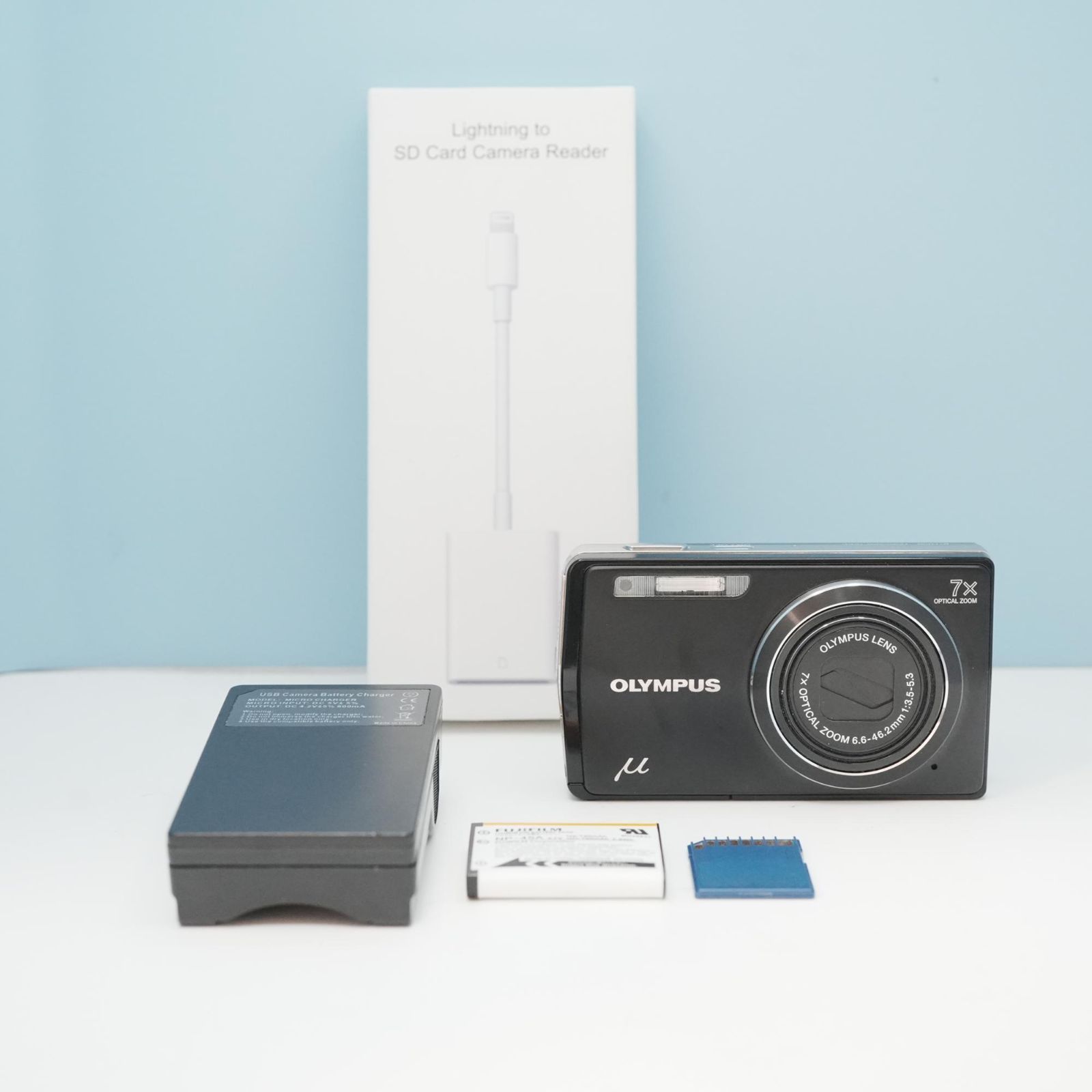 OLYMPUS μ-7000 デジカメ スマホ転送OK フルセット 極美品 a5601