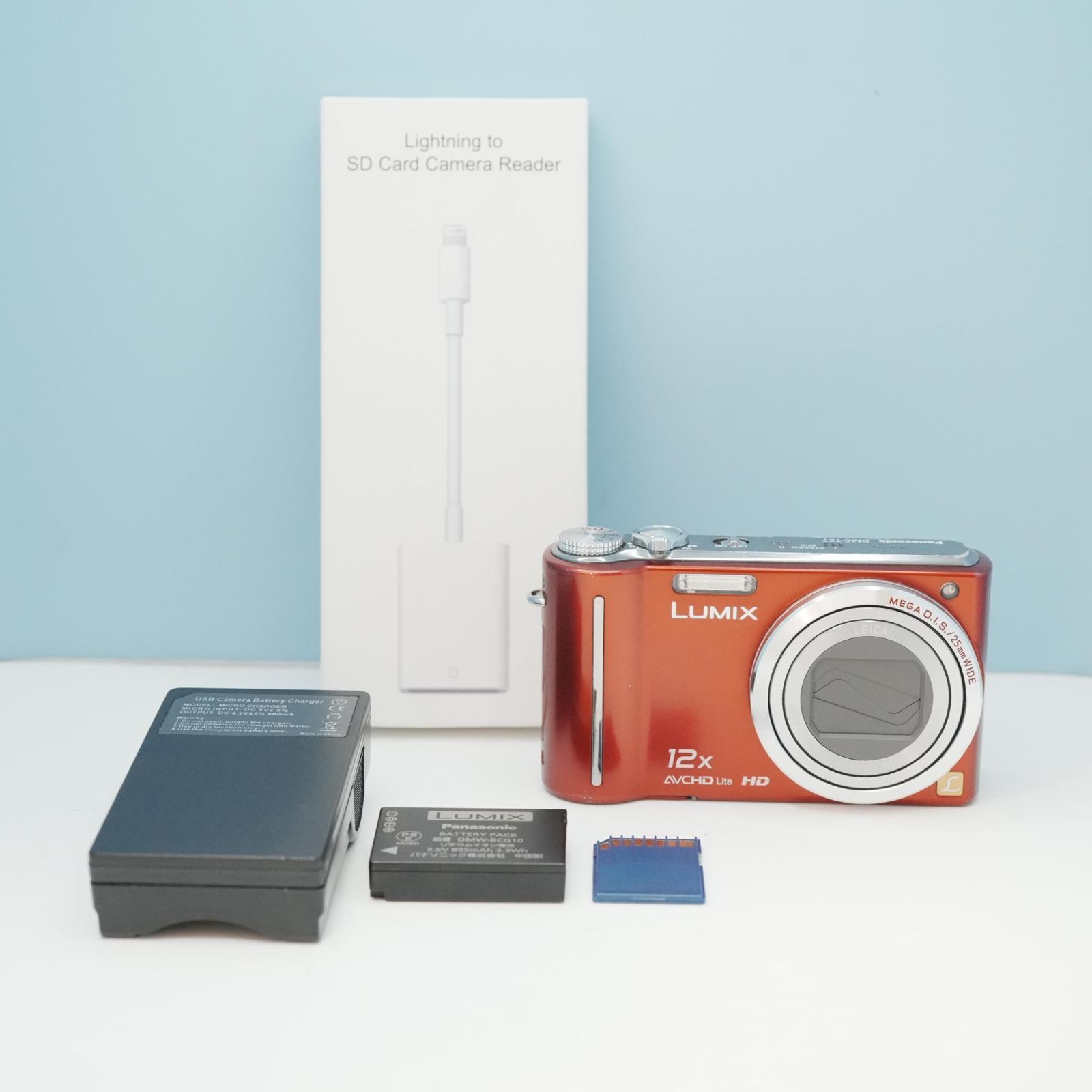 Panasonic LUMIX DMC-TZ7 デジカメ スマホ転送OK フルセット a5603