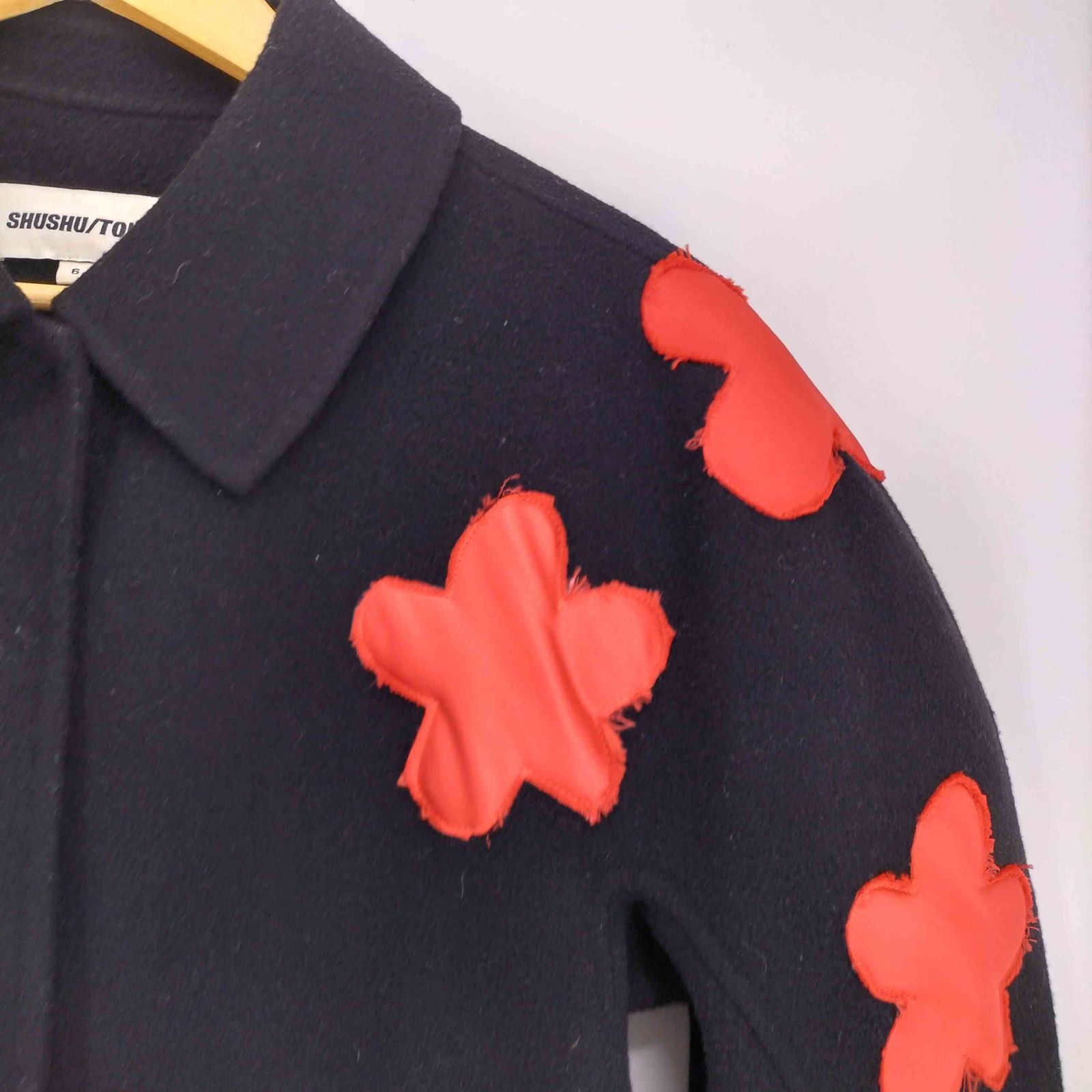 ユーズドフルギ USED古着 19～20AW Flower Patch Wool Bal Collar Coat