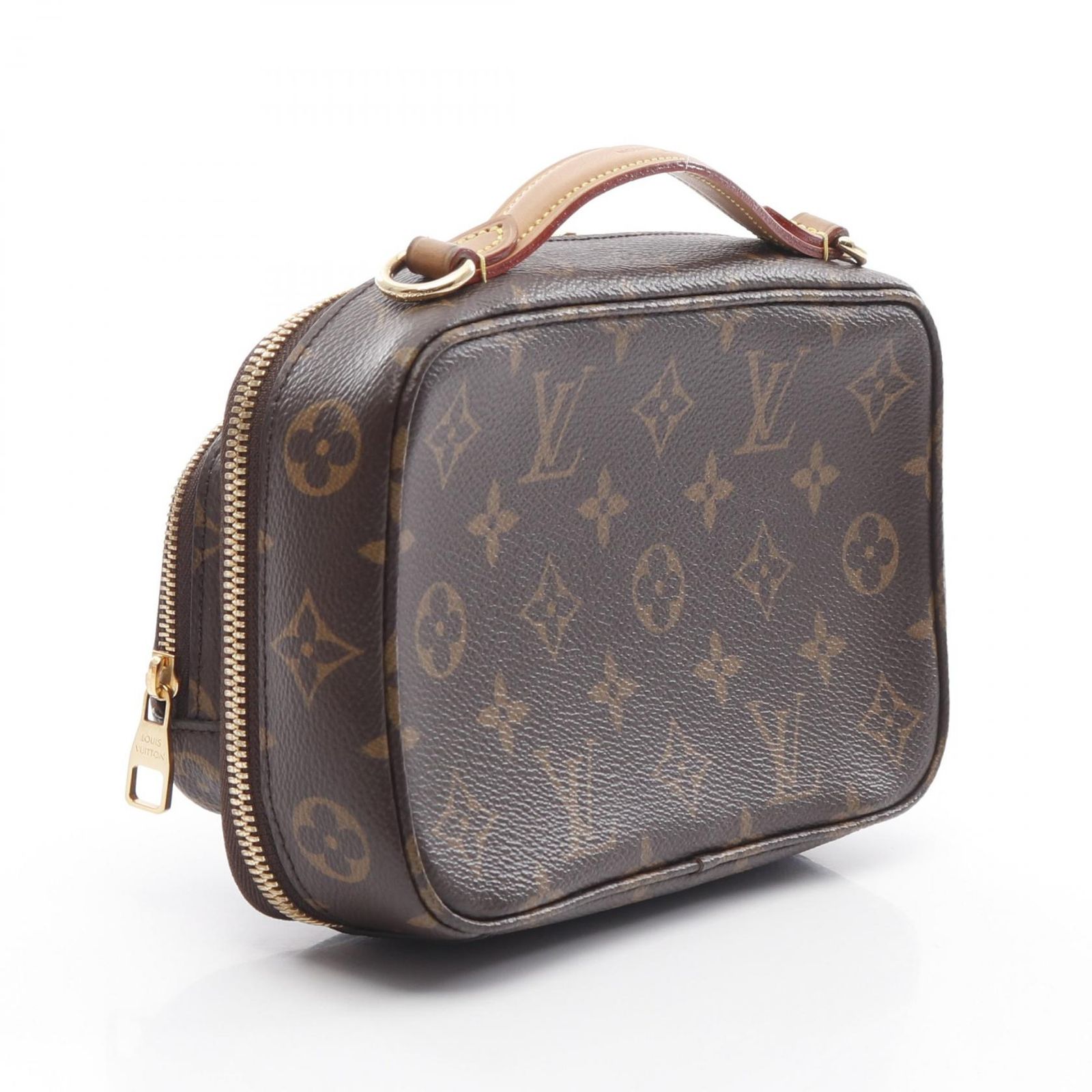 Louis Vuitton ハンドバッグ ブラウン キャンバス ルイ・ヴィトン LOUIS VUITTON ハンドバッグ ユーティリティ クロス