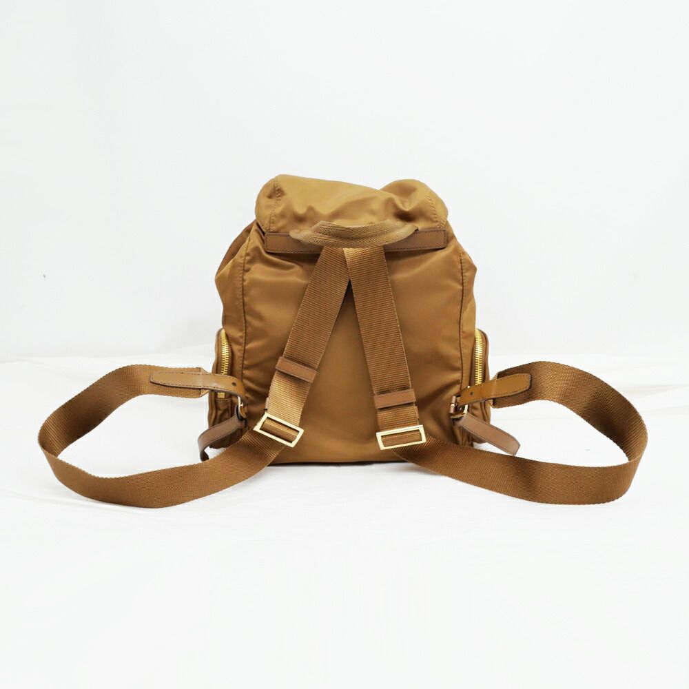 名東 プラダ バックパック スモール Re-Nylon リュックサック バッグ 1 BZ 081 BRANDY レディース その他