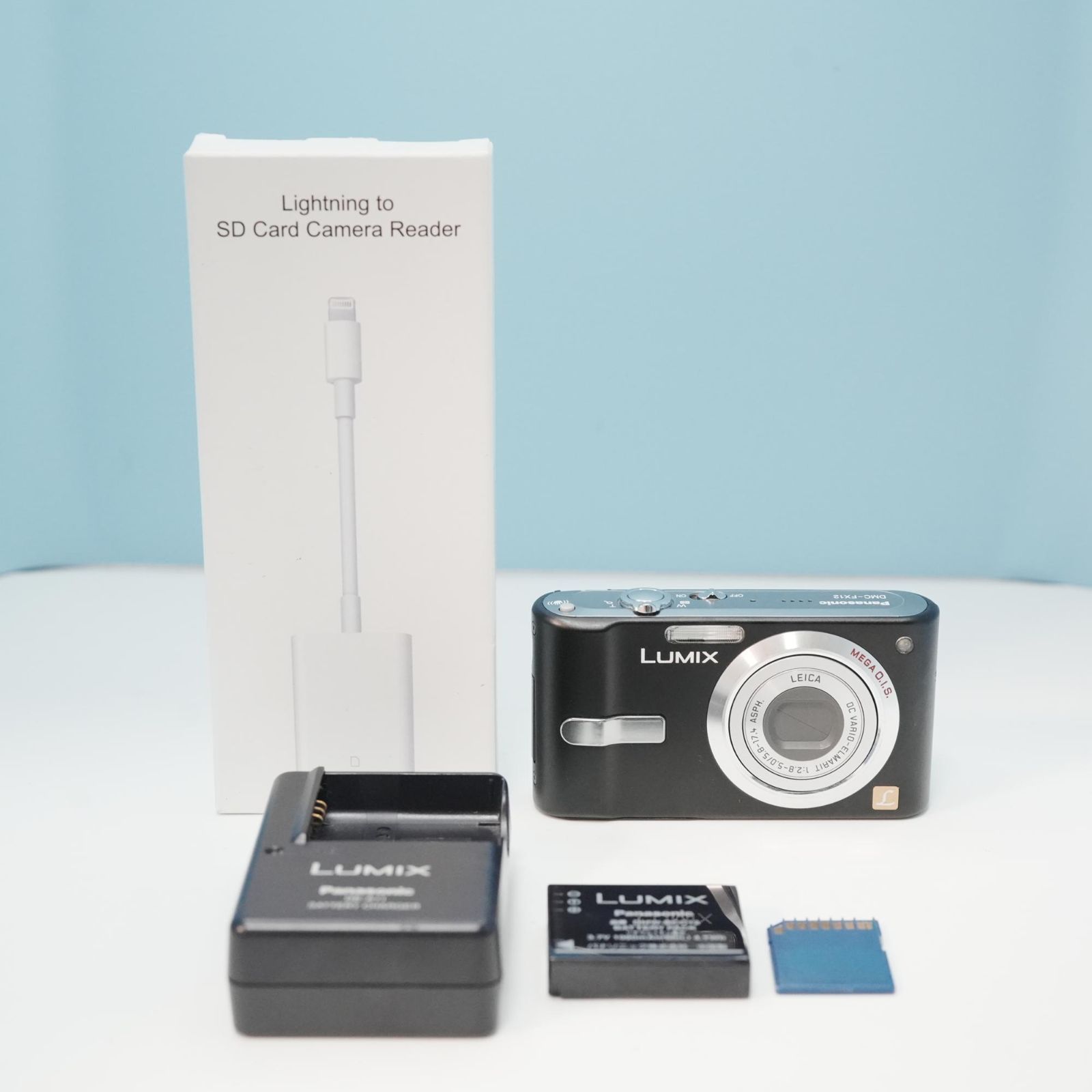 Panasonic LUMIX DMC-FX12 デジカメ スマホ転送OK フルセット 極美品