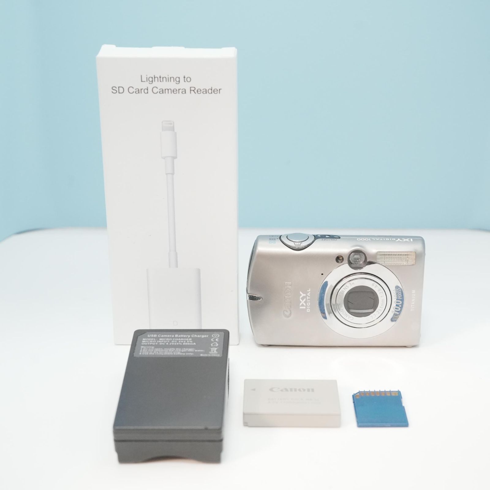 Canon IXY DIGITAL 1000 デジカメ スマホ転送OK フルセット a5556