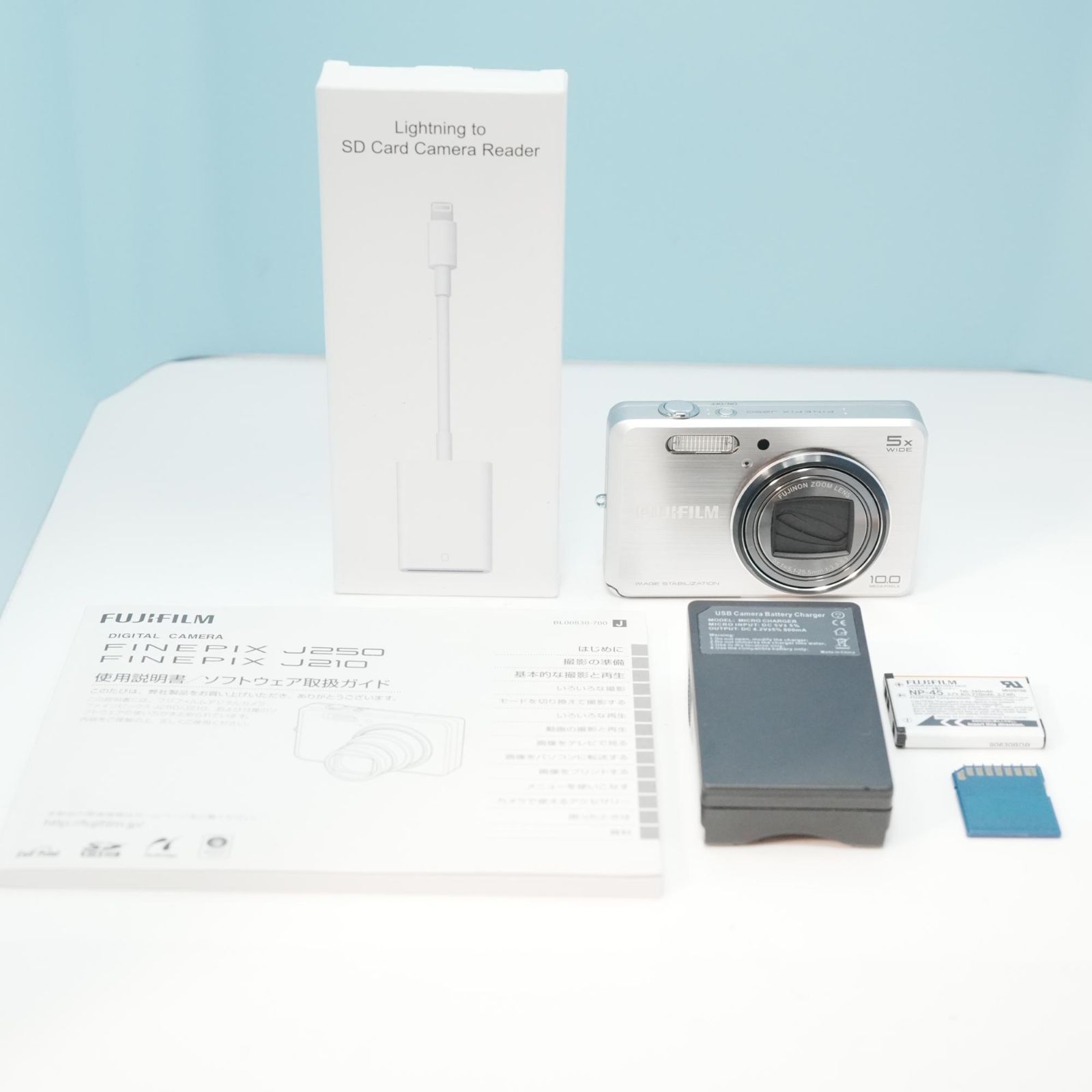 【美品】【スマホ転送OK】FUJIFILM FinePix J250 FUJIFILM FINEPIX J250 デジカメ スマホ転送OK フルセット 美品 a5553