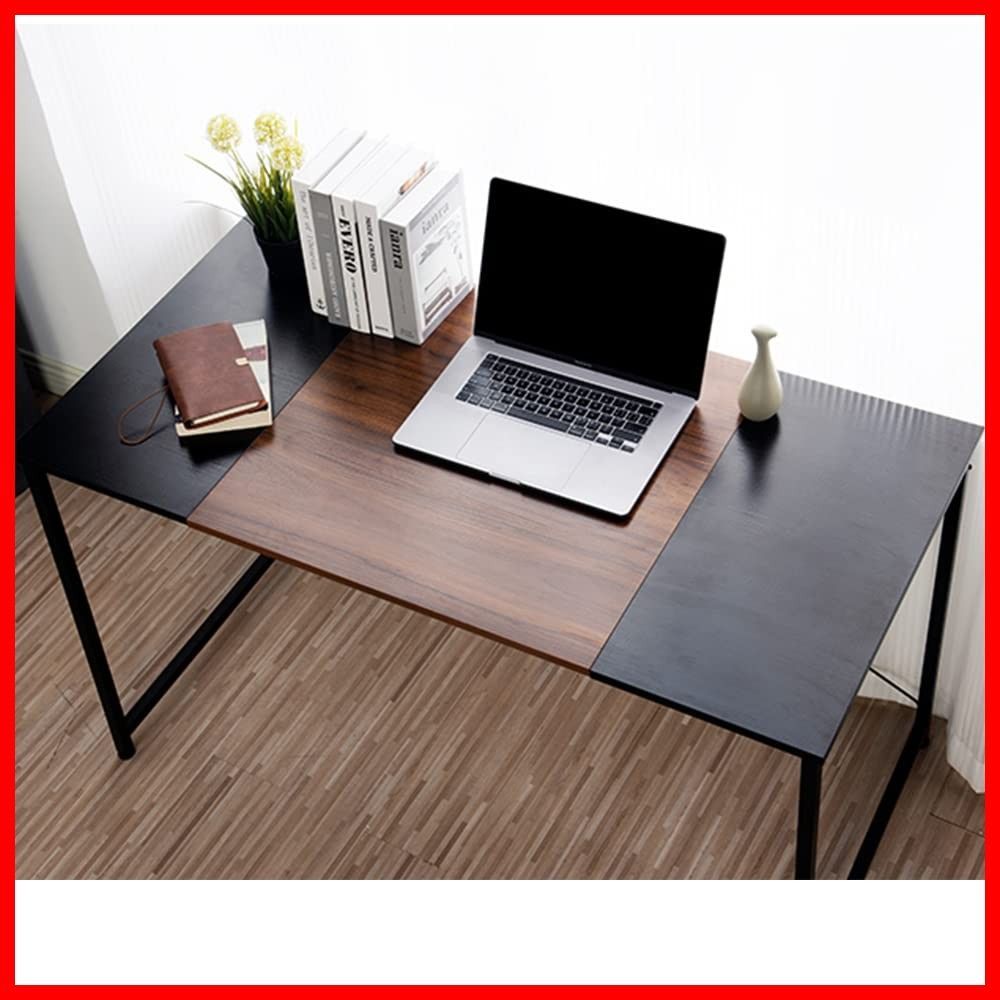 パソコンデスク ブラウン ブラック 広い デスク スペース 組み立て不要 完成品 オーエスジェイ OSJ 幅120×奥行60×高さ75 cm つくえ 勉強机