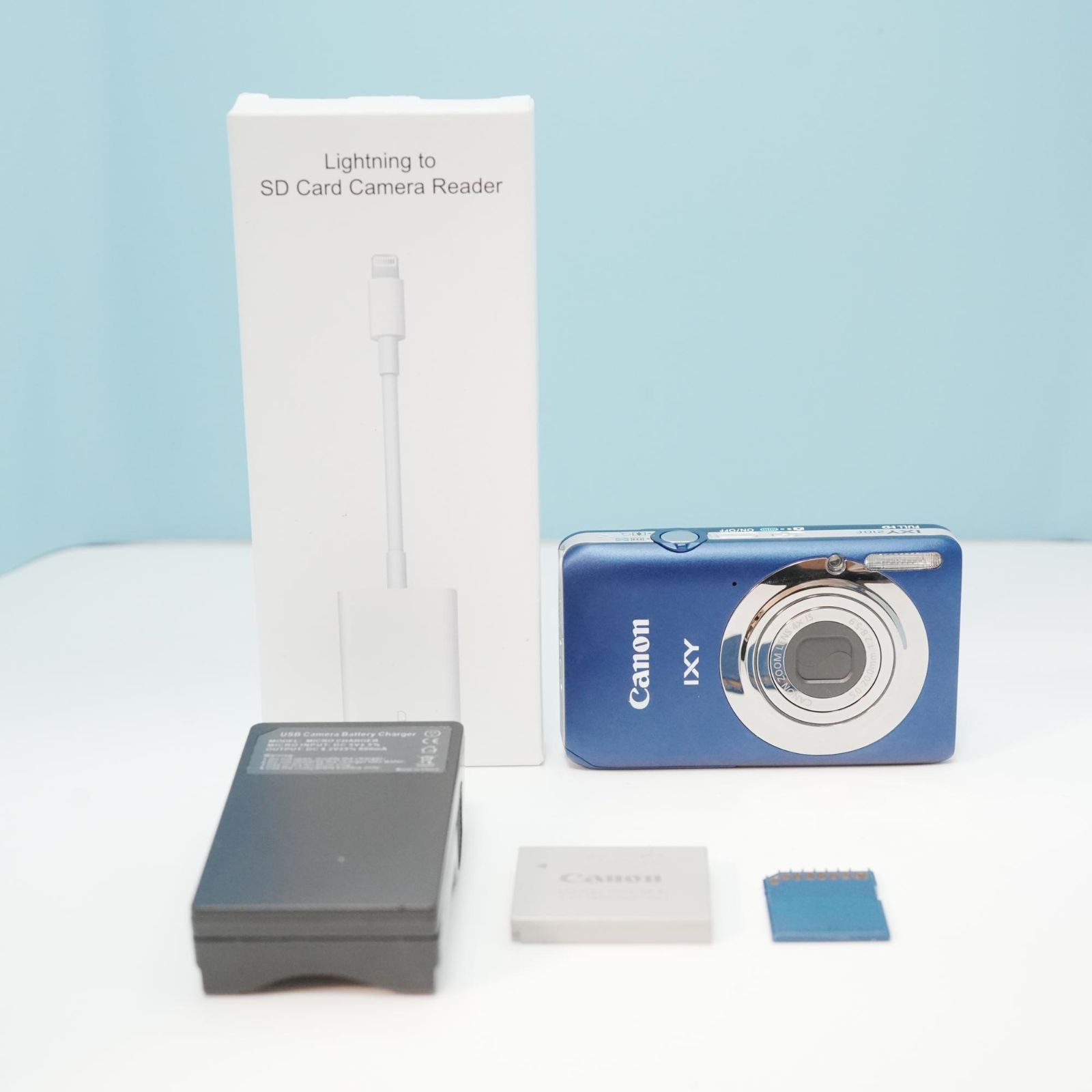 Canon IXY 210F デジカメ スマホ転送OK フルセット a5576 - メルカリ