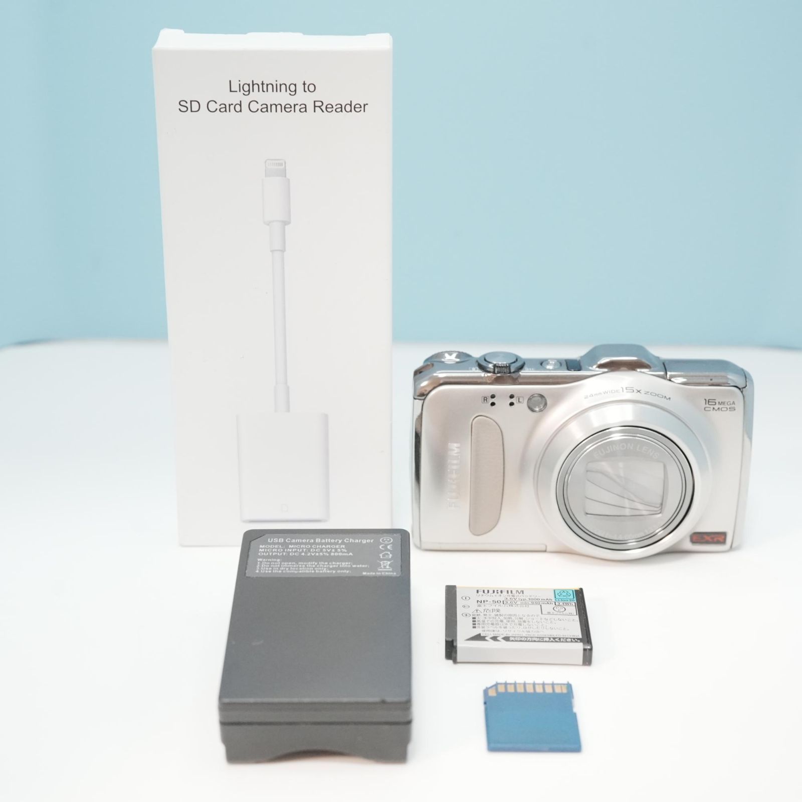 FUJIFILM FINEPIX F550EXR デジカメ スマホ転送OK フルセット 美品