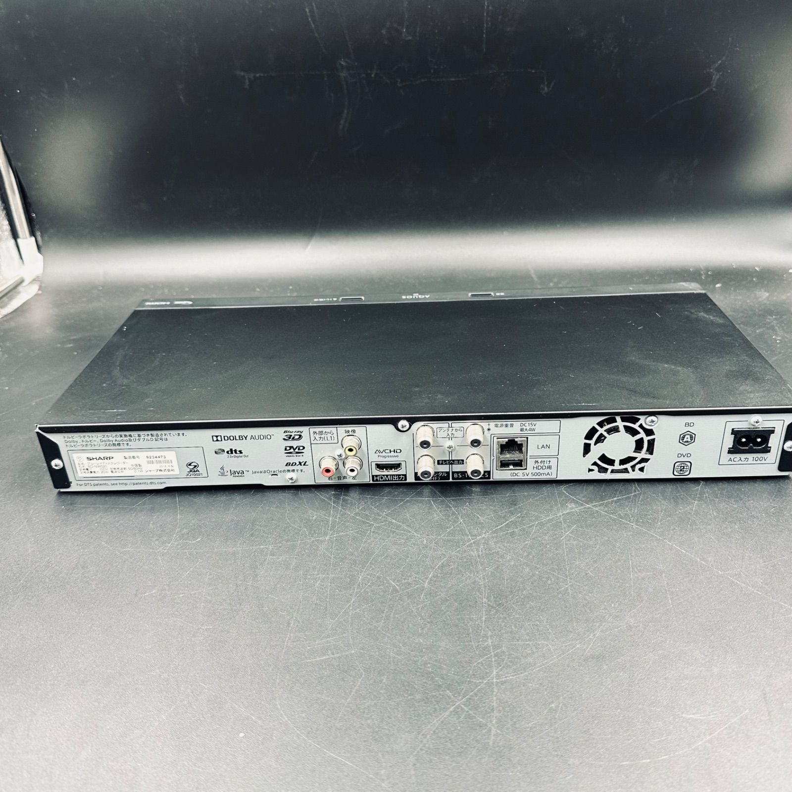 SHARP AQUOS BDレコーダー BD-NW520 2018年製 - メルカリ
