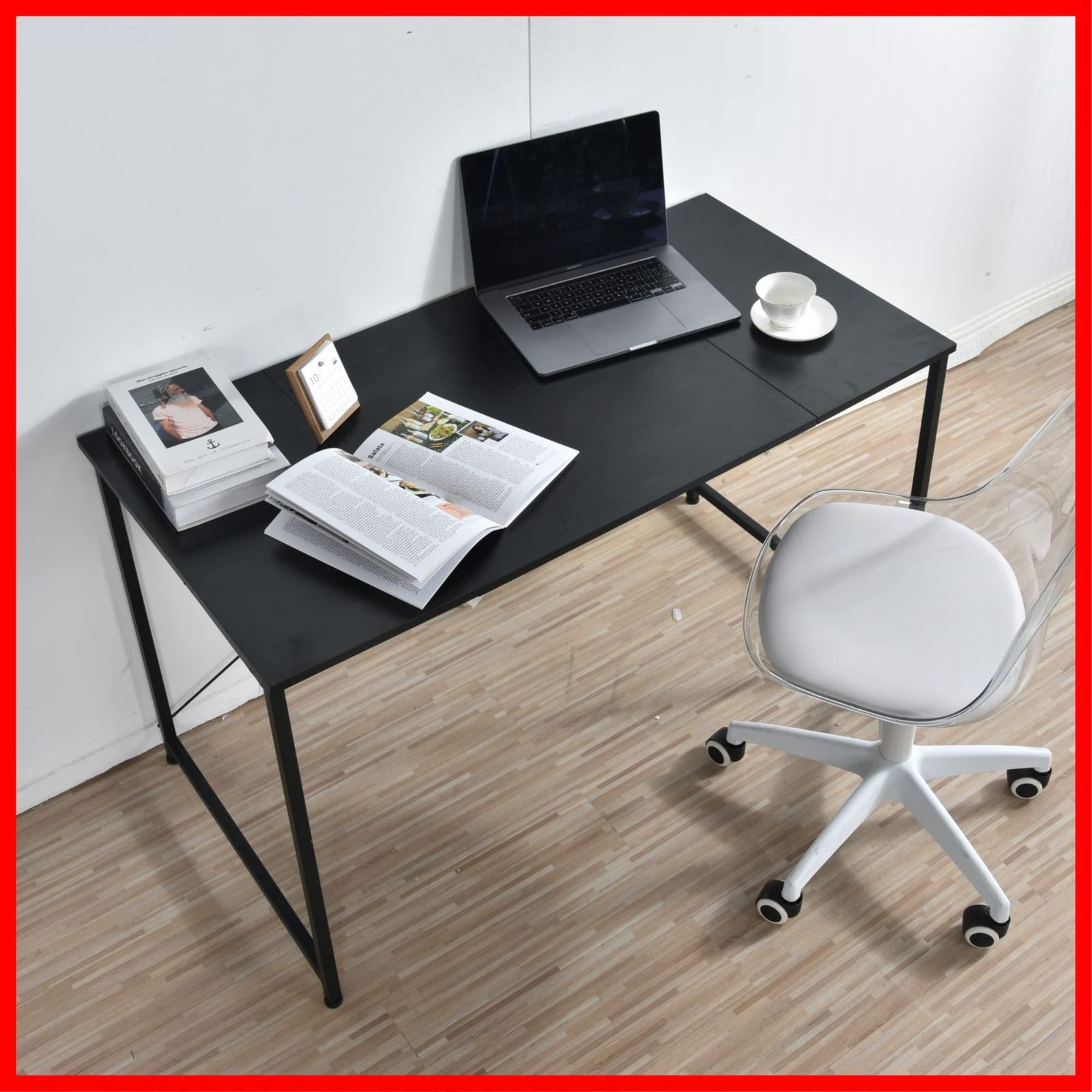 組み立て不要 完成品 スペース 幅120×奥行60×高さ70 cm 広い ブラック つくえ パソコンデスク デスク 勉強机 オーエスジェイ OSJ