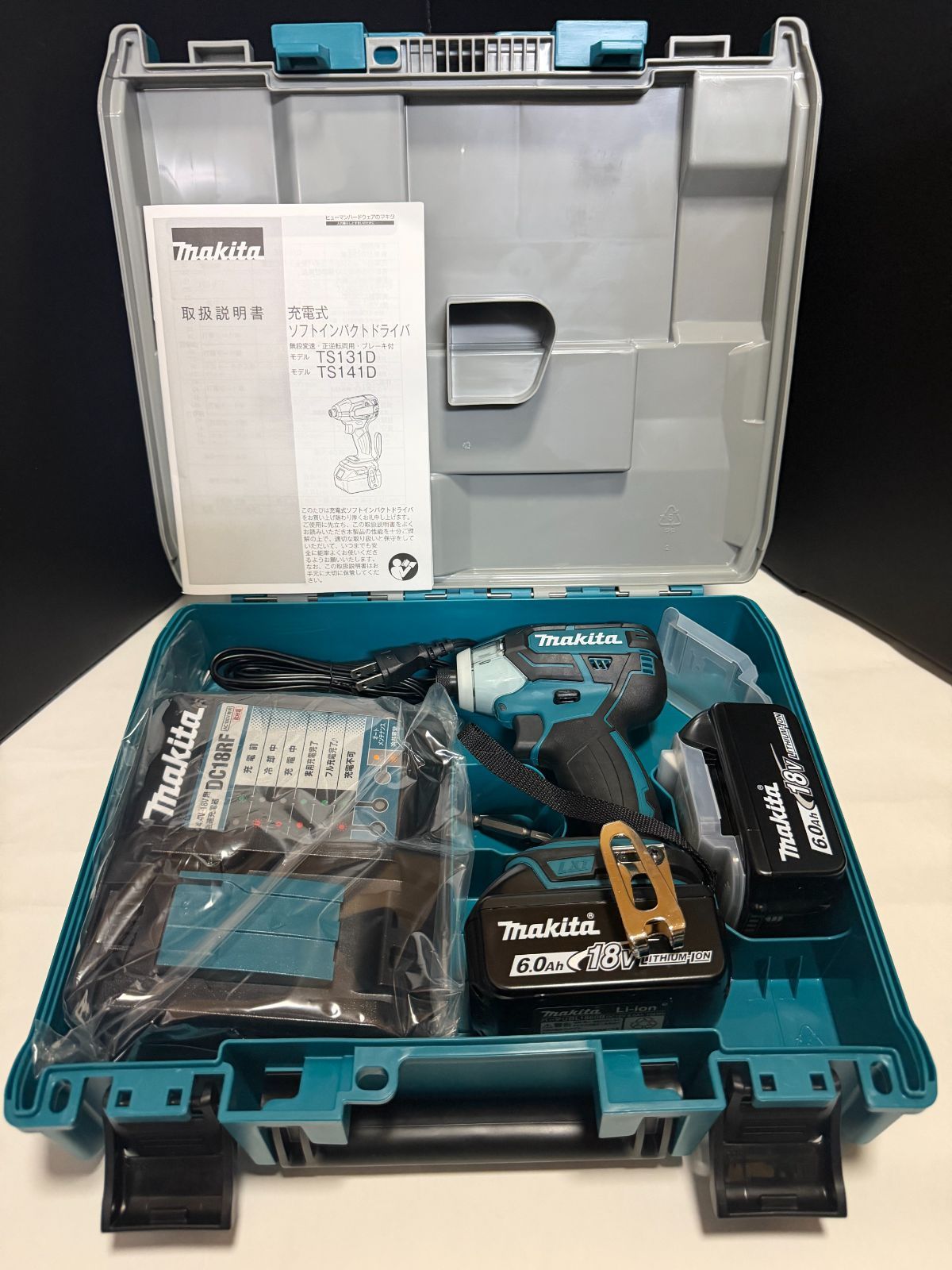  マキタ 18 V 充電式インパクトドライバ 6 0 Ah バッテリー 充電器 ケース付 A 2 フルセット 電動インパクトドライバー ドリル ドライバー レンチ