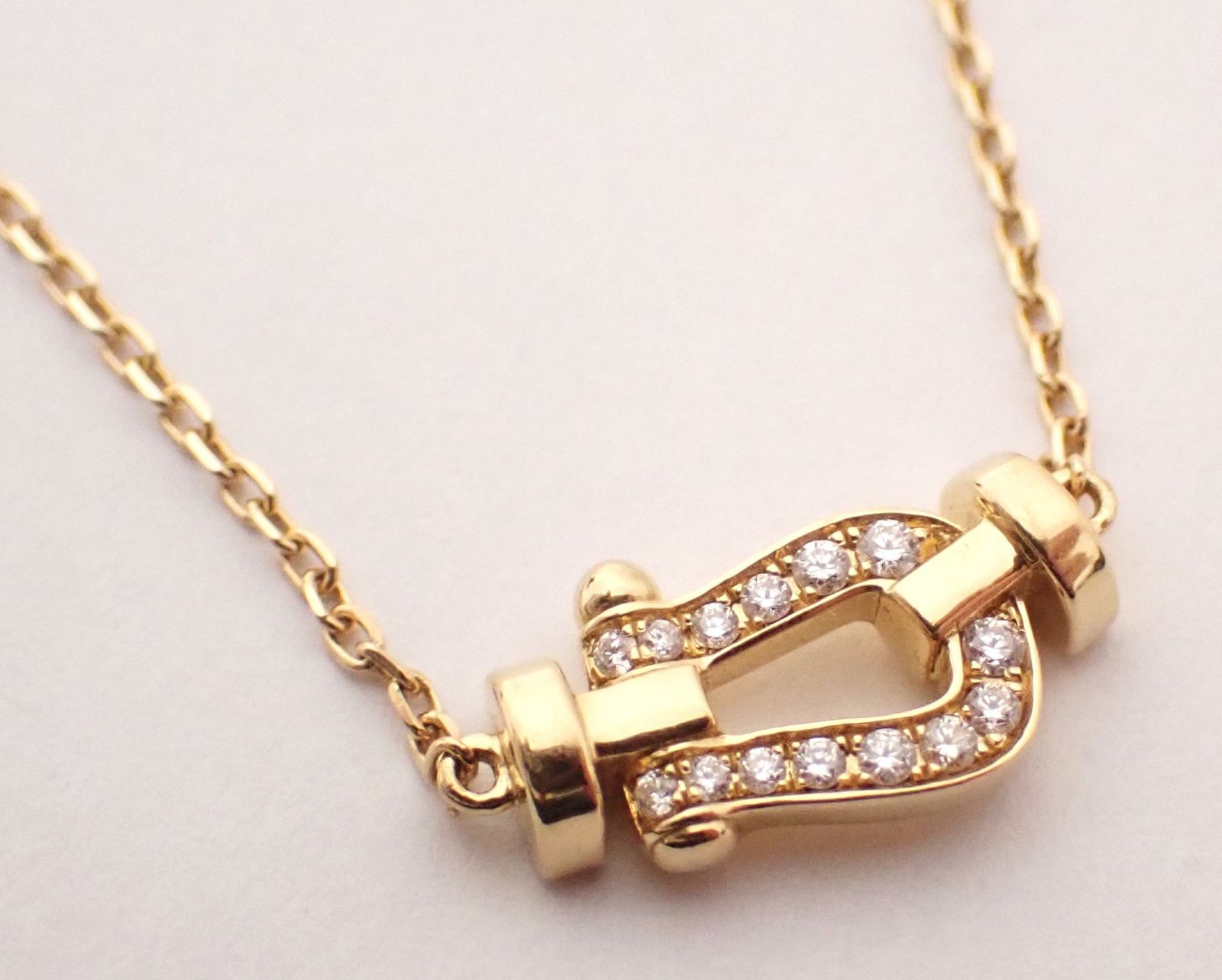 美品 FRED(フレッド) フォース10 K18YG ダイヤモンド ネックレス 