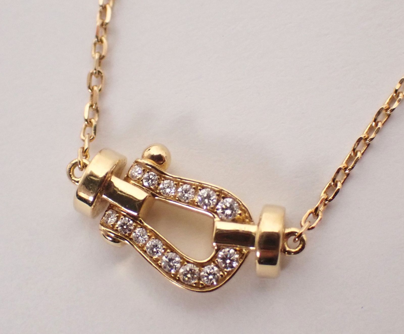 美品 FRED(フレッド) フォース10 K18YG ダイヤモンド ネックレス 