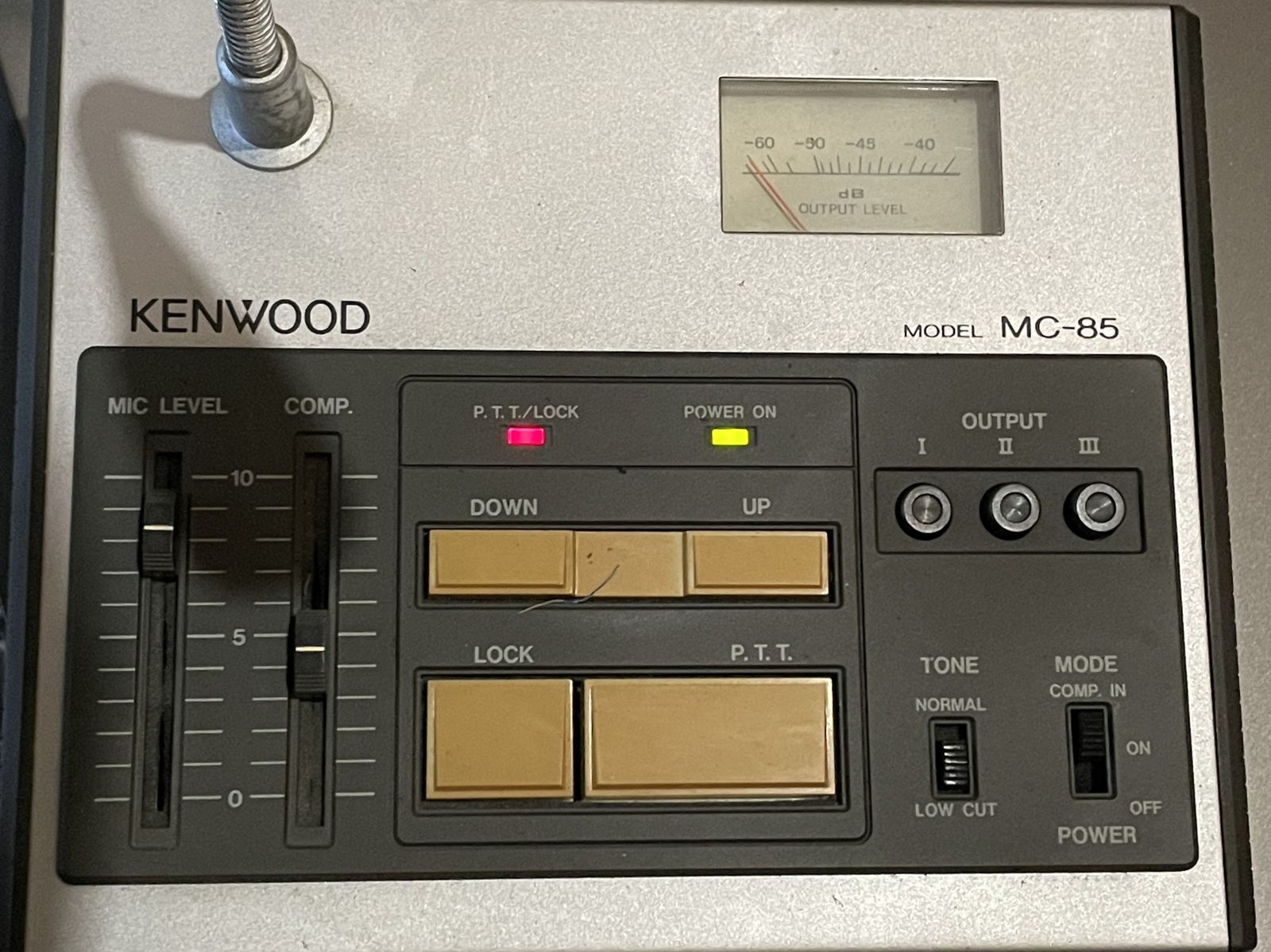 ケンウッド MC-85 卓上マイクロホン デスクトップマイク KENWOOD アマチュア 無線機 -D-V 02-byebye