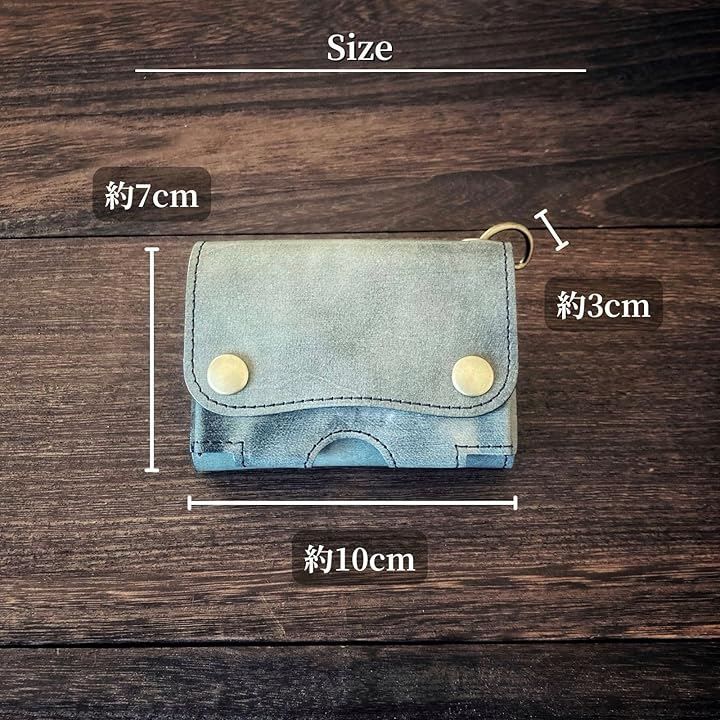 ASIAN ZACCA トラッカーウォレット ショート 本革 三つ折り財布 栃木