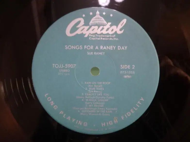 日本 LP Sue Raney Songs For A Day