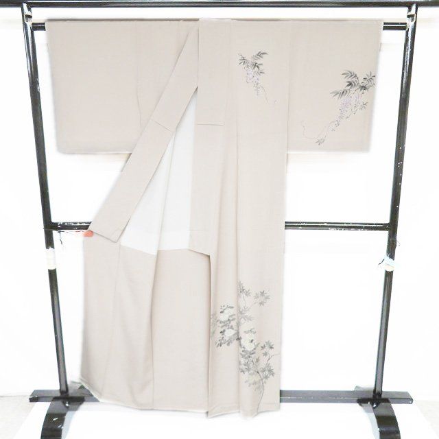 訪問着 着物 中古 正絹 袷 セミフォーマル 日本画家 水嶋征夫 手描き 訪問着 着物 中古 正絹 袷 セミフォーマル 日本画家 水嶋征夫 手描き