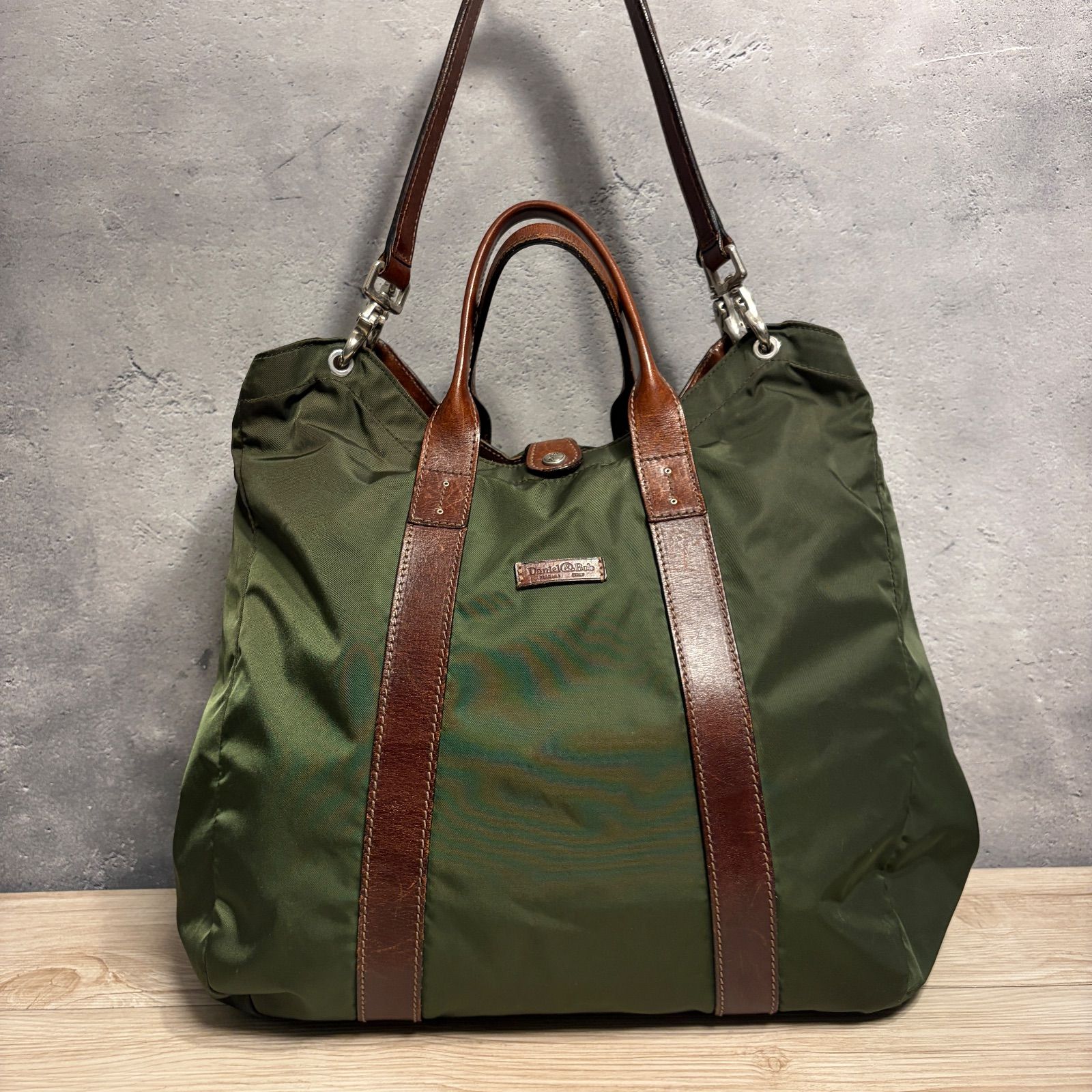 ダニエル&ボブ キャンバス トートバッグ 2way カーキ ショルダーバッグ ダニエル&ボブ キャンバス トートバッグ 2way カーキ ショルダーバッグ