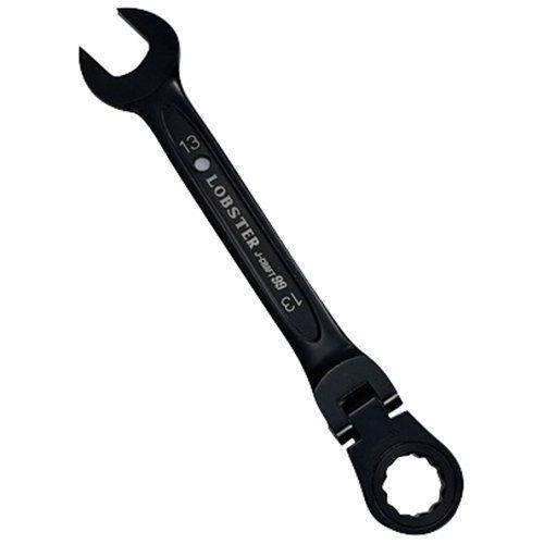 ロブテックス ロブスター LOBSTER エビ ラチェットコンビレンチ首振り JBRW 13 F 対辺寸法 mm ギア数 72山 首振り角度 180度 レンチ首振