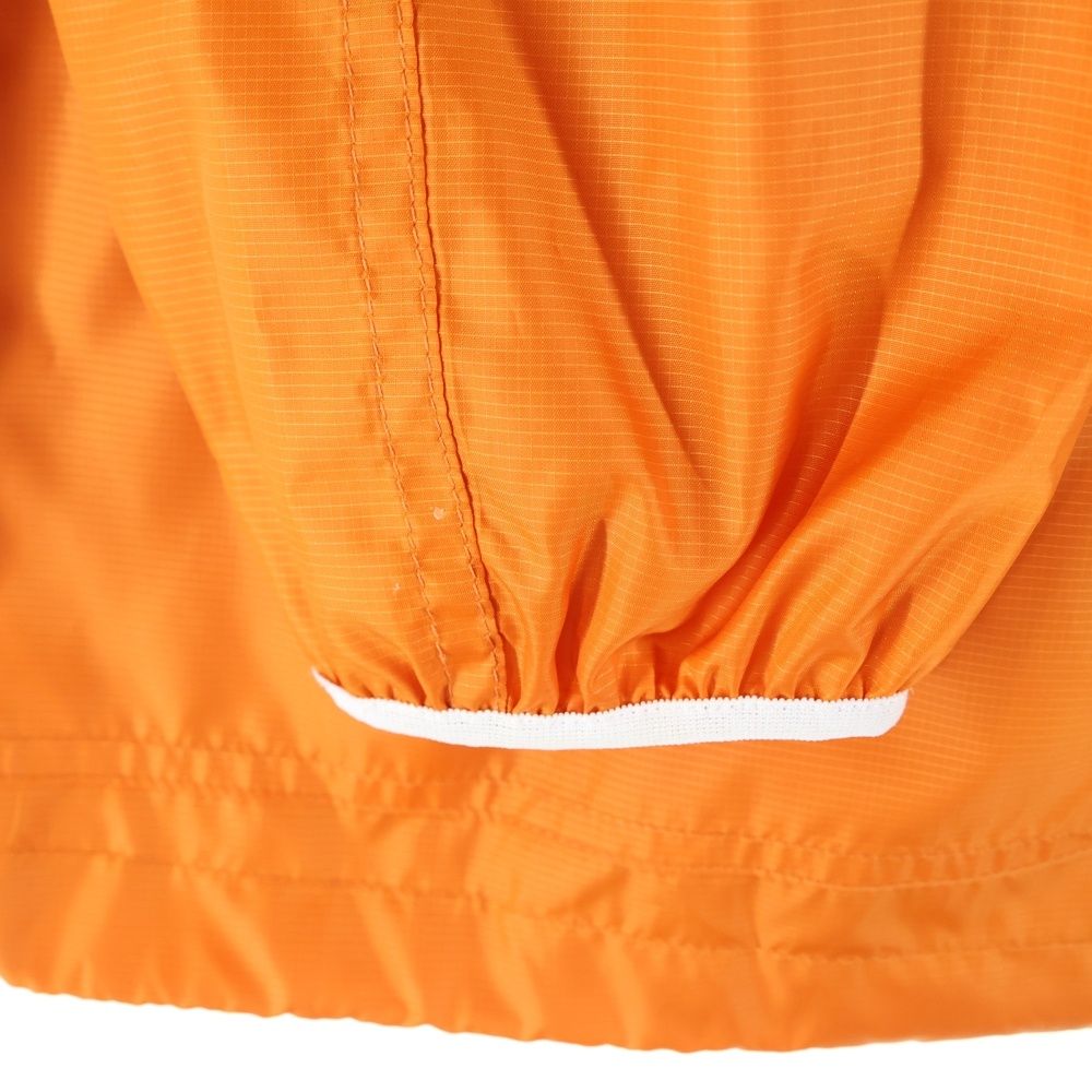 美品 LOEWE ロエベ レザー ジャケット オレンジ LOEWE (ロエベ) レザーパッチ付 ナイロンジャケット オレンジ