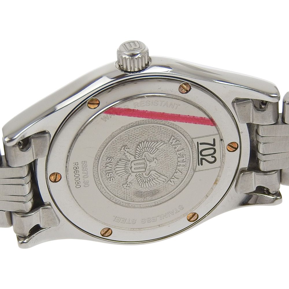 WALTHAM ウォルサム 53370 30 ステンレススチール クオーツ アナログ表示 レディース シルバー文字盤 腕時計 動きやすい フェミニン