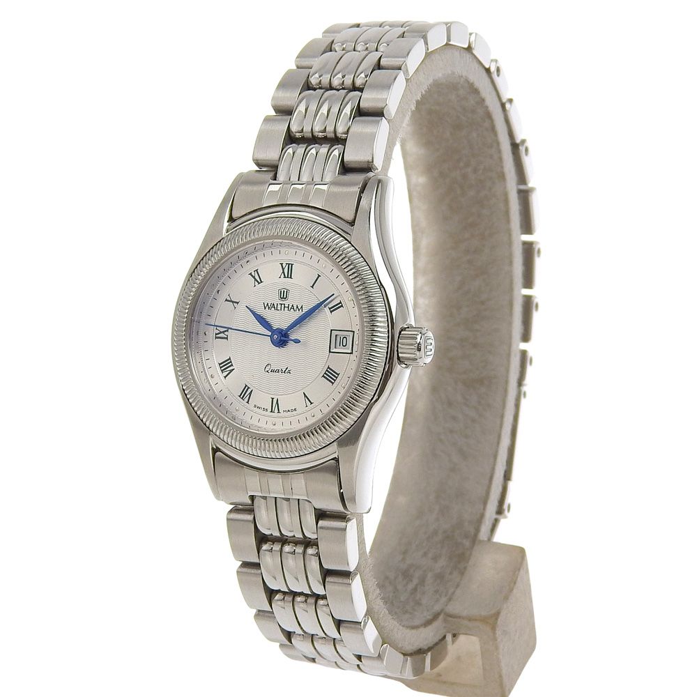 WALTHAM ウォルサム 53370.30 ステンレススチール クオーツ アナログ表示 レディース シルバー文字盤 腕時計