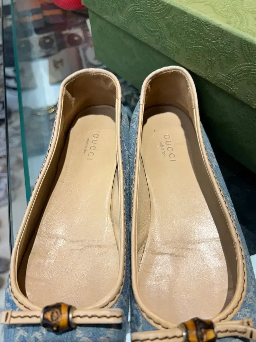 デニム フラットシューズ