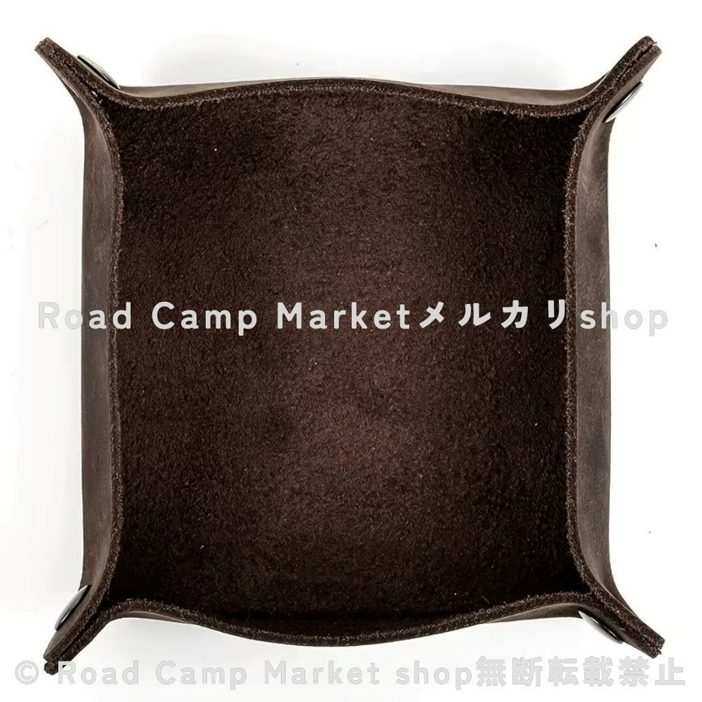 収納ボックス ヴィンテージ風 クレイジーホースレザー フルグレイン トップレイヤー 牛革トレイ ハンドクラフト クリエイティブ スクエアデスクトップ 本革 ディープブラウン ストレージボックス 4つのスナップクロージャー 丸みを帯びた角付き