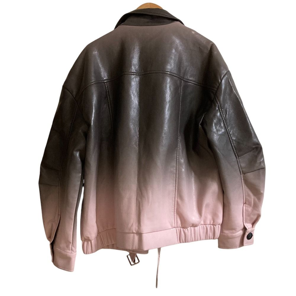 ❤️中古美品❤️gowest ベージュ レザー スタンドカラージャケット ❤️中古美品❤️gowest ベージュ レザー スタンドカラージャケット