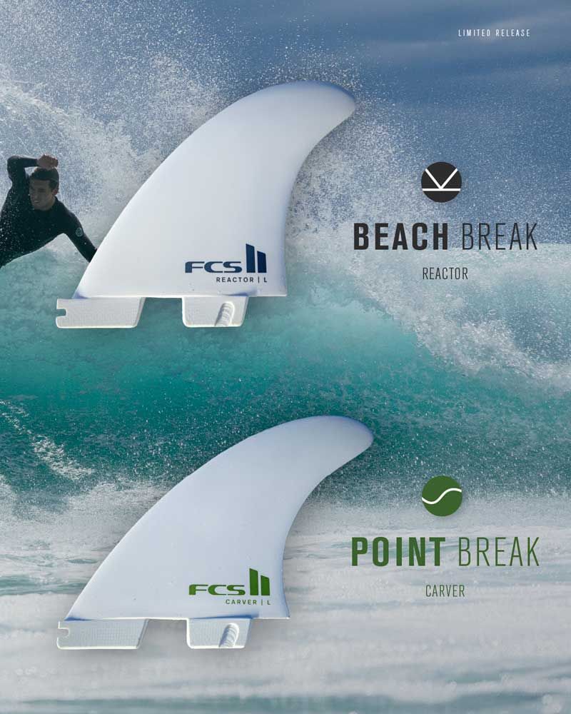 FCSII CARVER PC MEDIUM WHITE EDITION TRI RETAIL FINS / エフ