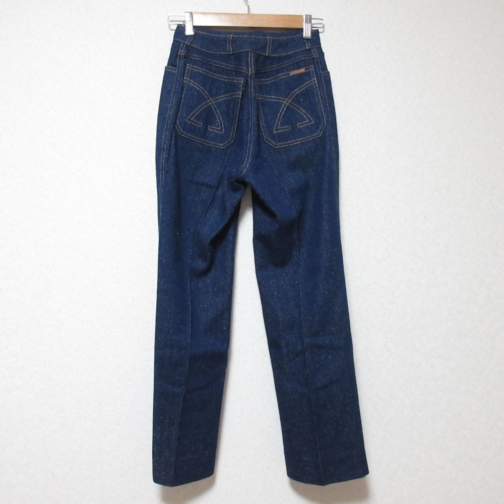 美品 LEONARD レオナール フラワー刺繍 デニムパンツ ジーンズ サイズ