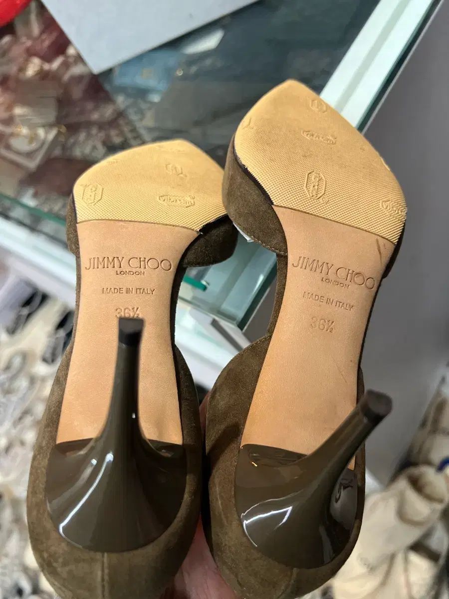  36 5 Jimmy Choo ジミーチュウ スウェード ローファー 靴 レディース スニーカー 靴