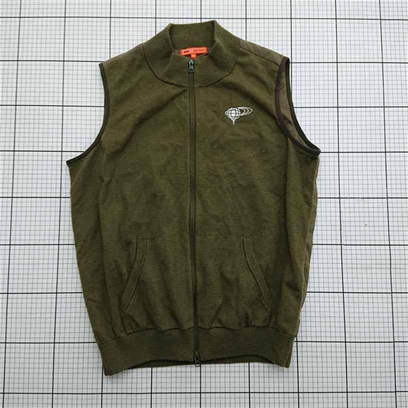 JONES BEAMSGOLFベスト カーキ XL ◇ ⊇ ビームスゴルフ BEAMS GOLF ジップアップベスト カーキ系 XL