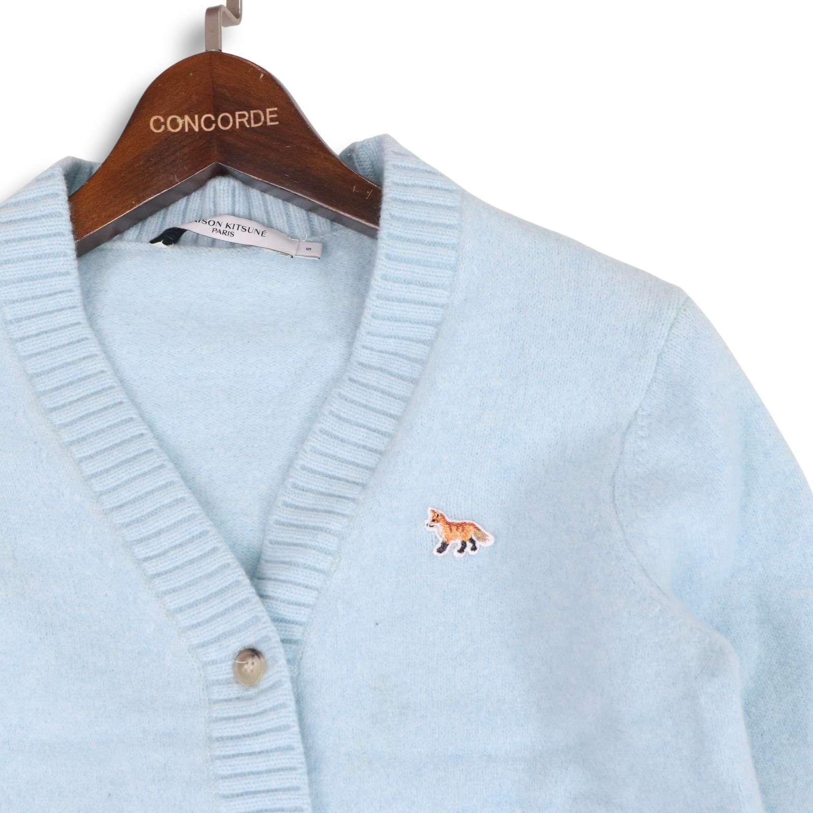 MAISON KITSUNE メゾンキツネ 秋冬 ウール100%☆ キツネ ワッペン ロゴ