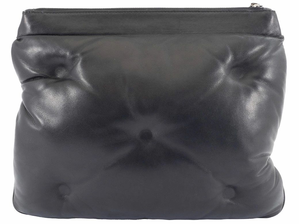 MaisonMargiela メゾンマルジェラ グラムスラム クラッチバッグ セカンドバッグ レザー ブラック レディース 大きめ ナッパ