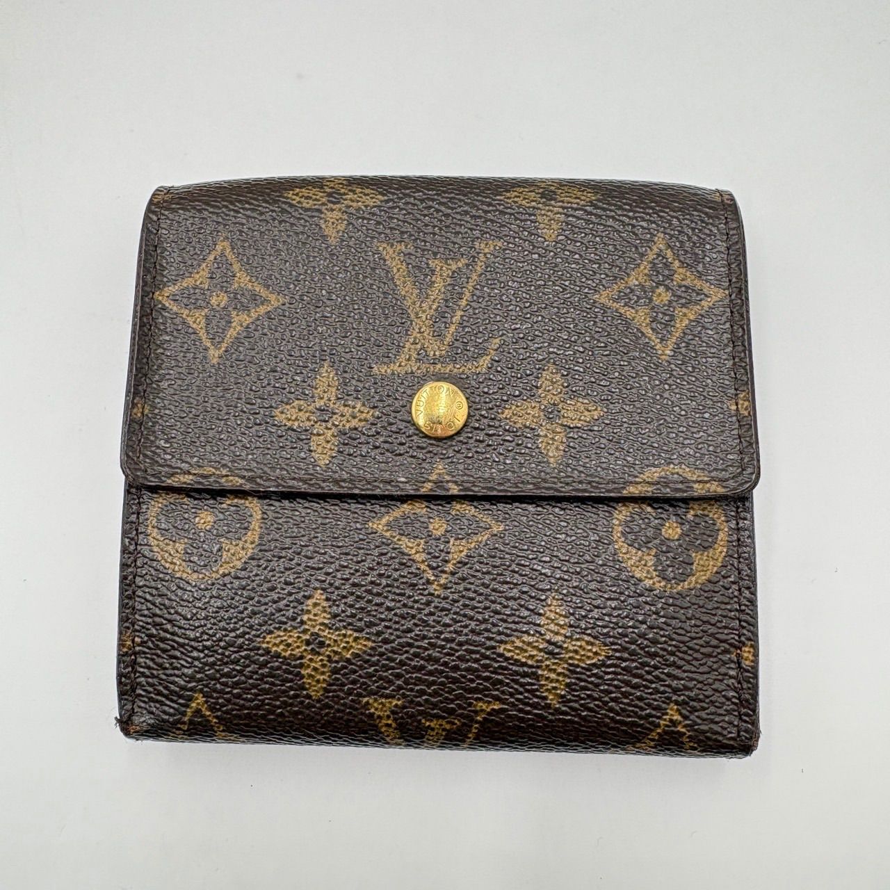 ルイヴィトン モノグラムWホック二つ折り財布