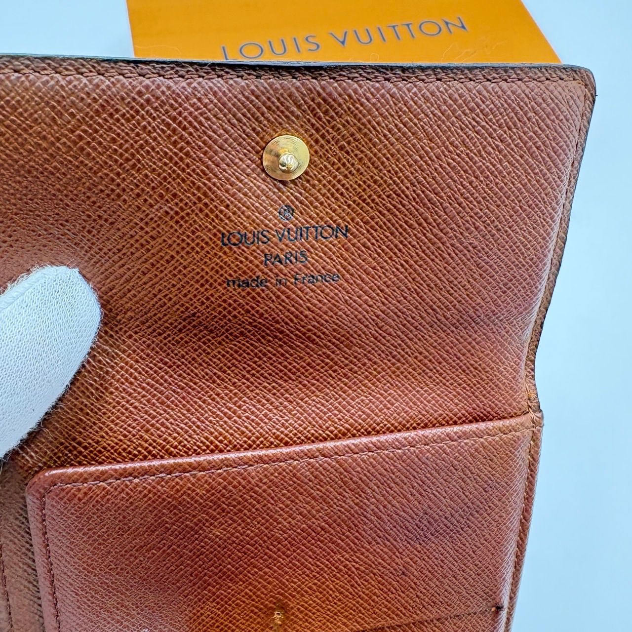 モノグラムWホック二つ折り財布