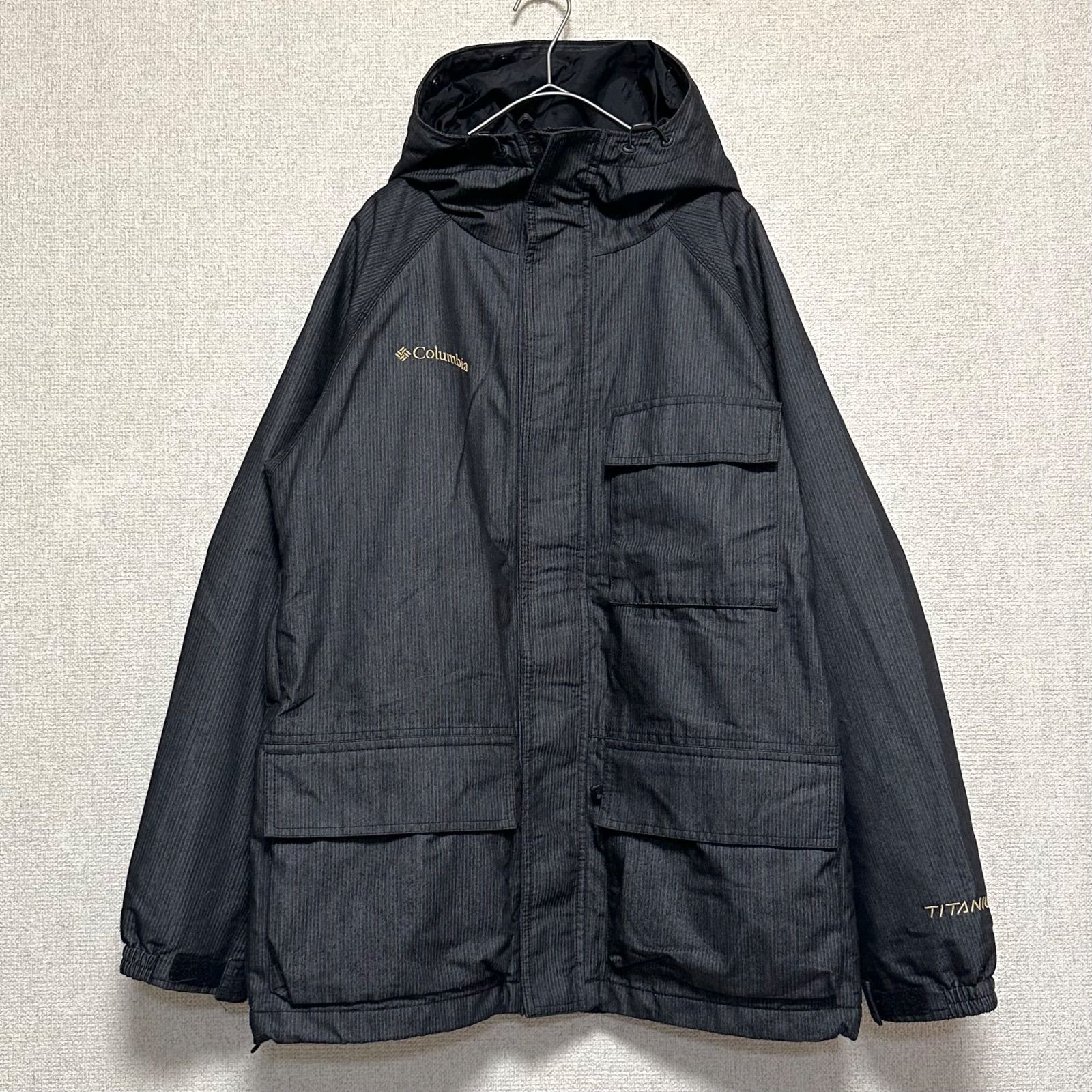 Columbia コロンビア ONNI TECH オムニテック TITANIUM チタニウム マウンテンパーカー ナイロンジャケット 黒ブラック Sサイズ