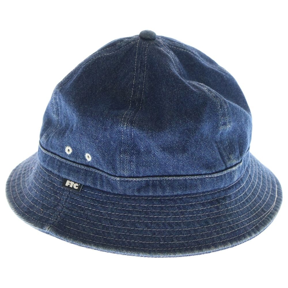 FTC (エフシーティー) ロゴタグ コットン デニム バケットハット 帽子 インディゴ FTC018SPH05