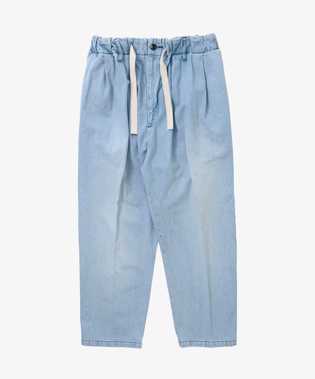 Sillage シアージ baggy trousers denim bleached バギートラウザー 