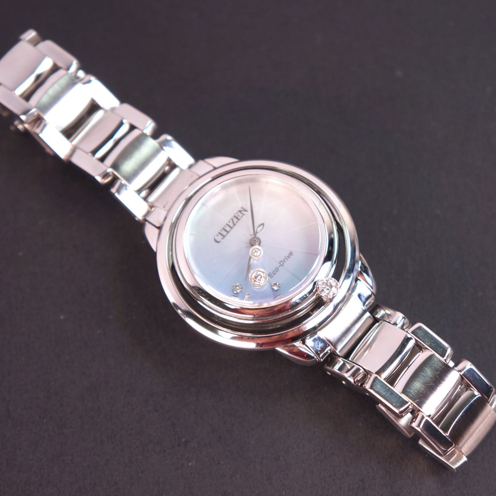 【稼働美品】シチズンエル　Arcly Collection　5Pダイヤモンド 稼働美品】シチズンエル Arcly Collection 5Pダイヤ - メルカリ