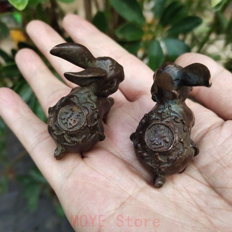 銅 細工 茶道具 香道具 蓋置 置物 小財福ウサギ 銅製 - メルカリ