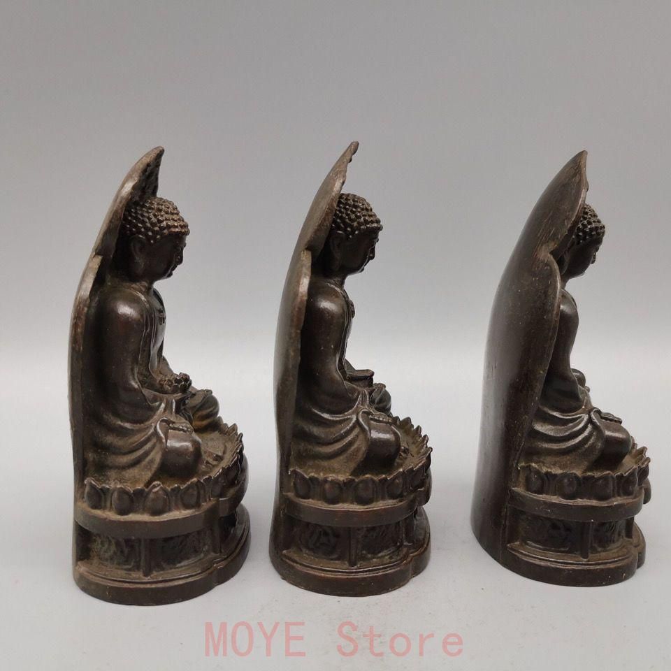 仏教美術 三宝仏 工芸品 美術品 置物 仏教美術 三宝仏 工芸品 美術品 置物 - メルカリ