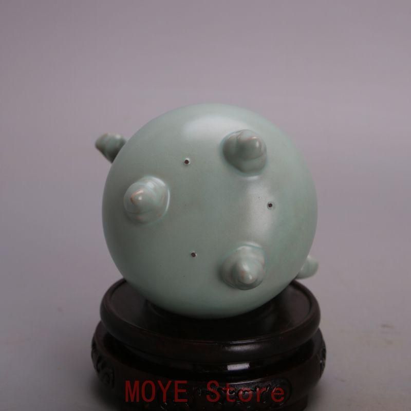 中国 汝窯 青磁 香炉 陶器 陶芸 香道具 仏具 官窯 青釉 工芸品美術品