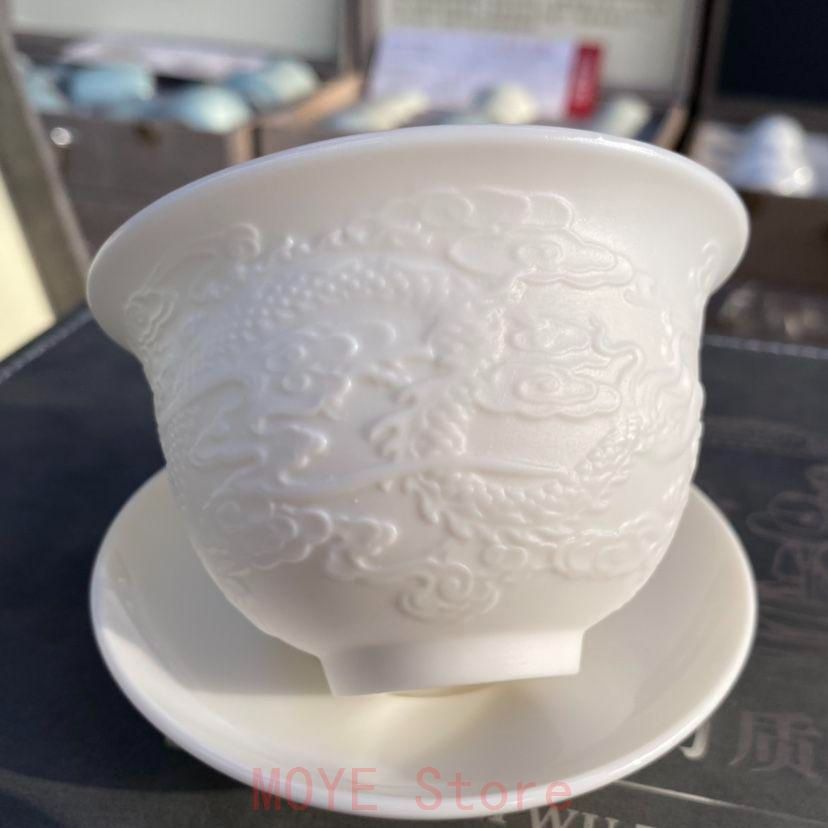 中国茶器 浮彫り龍紋功夫茶器セット 新品未使用 - メルカリ