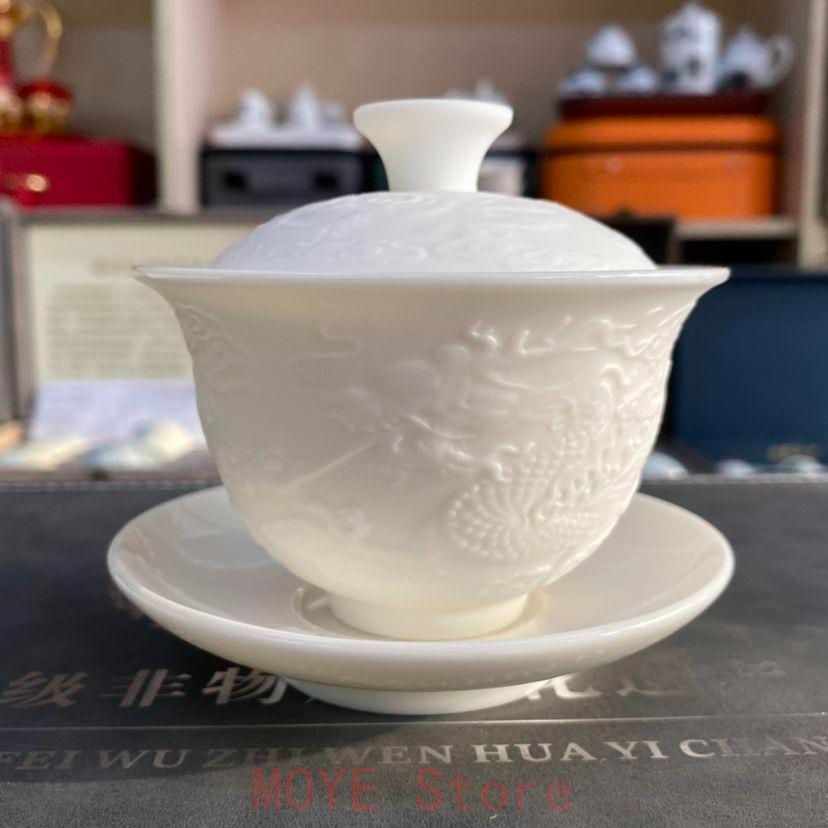中国茶器 浮彫り龍紋功夫茶器セット 新品未使用 メルカリ