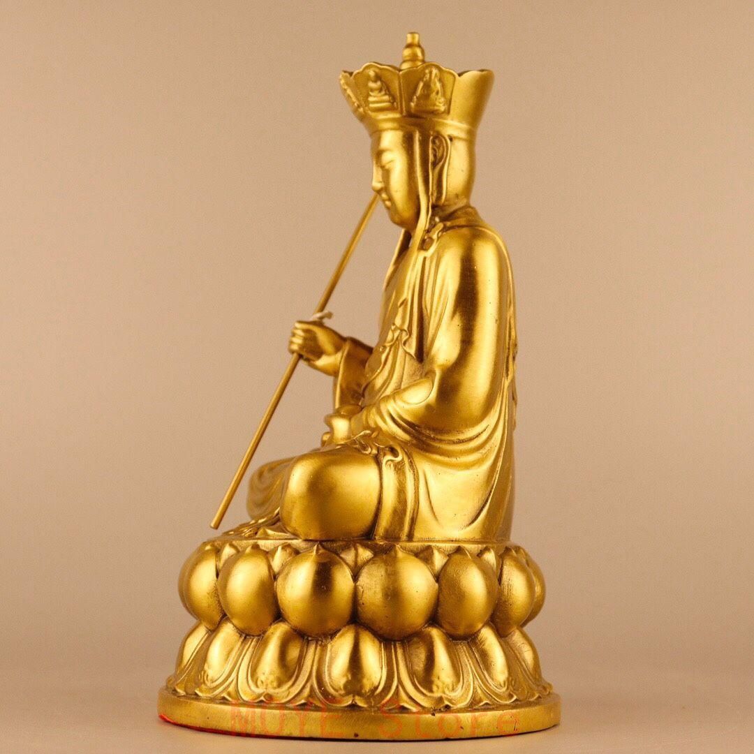 蓮華地蔵王仏像 菩薩 観音 銅製 仏像 彫刻 開運 風水 置物 - メルカリ