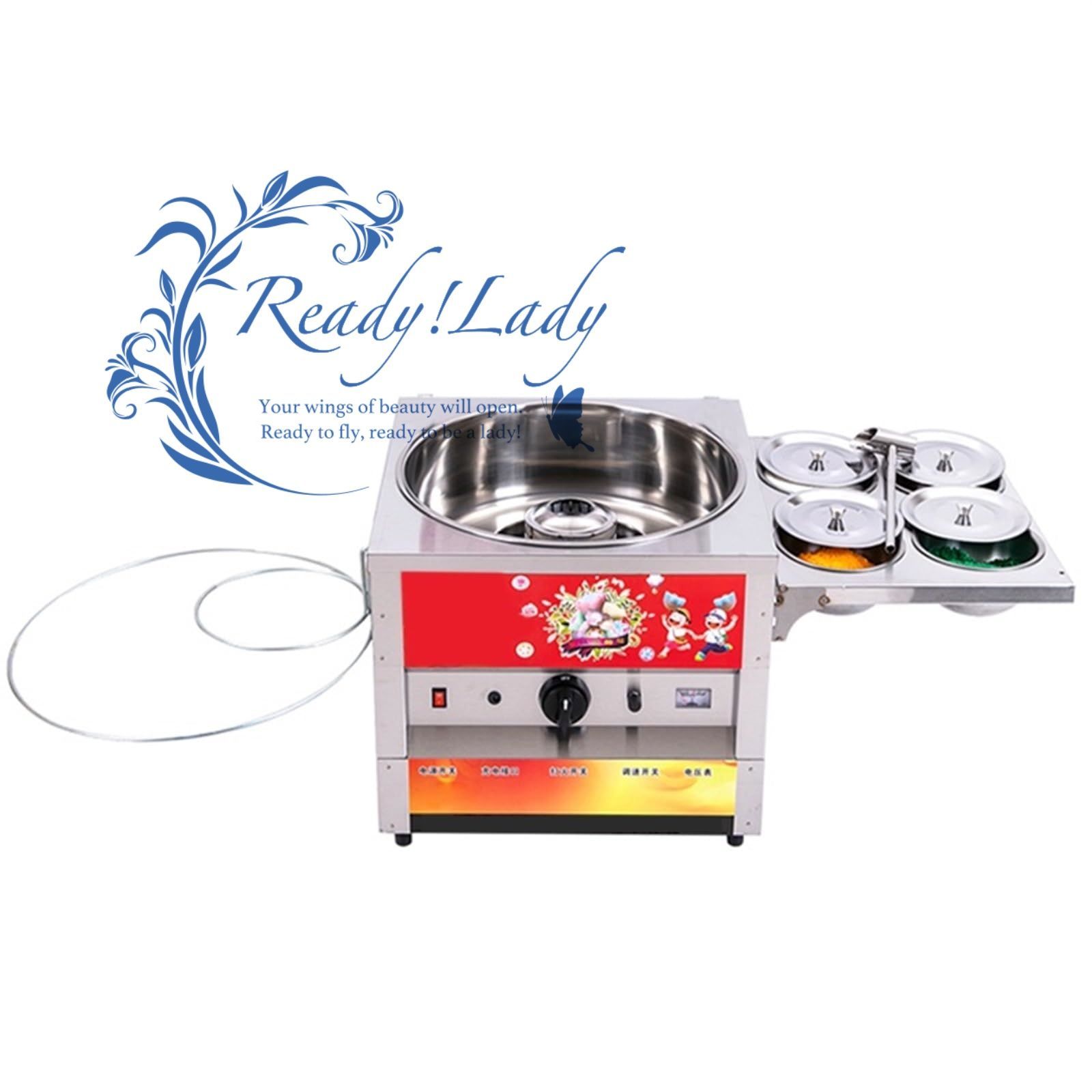 電気フライヤー 商業ファンシーガススイート綿菓子メーカー花綿菓子 DIY マシュマロマシン妖精砂糖フロススナック子供 その他 キッチン 食器 キッチン 日用品 その他